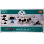 Fillables Nonstick 2 8 Cavity Cupcake Cone Dual Pan Set Bakers Advantage Euc. Fixed Price $13.98.