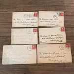 1912 U.s. Postal History Cover Lot Chicago Alabama Pullman Hotel (6) Rare. Fixed Price $120.00.