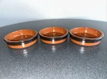 Set Of 3-CERMER Ramekins Terracotta 6OZ Baking Custard Cups Cream Brulee 4". Fixed Price $16.99.