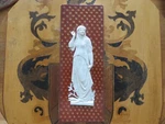 Wedgwood Victoria Glazed & Gilded Stoneware Medieval Woman Plaque (C.1880). Fixed Price $844.99.