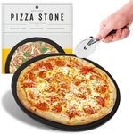 Heritage 15" Round Ceramic Non Stick Pizza Stone B5-RFE6-1VSB Black. Fixed Price $30.25.