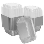 Ihomeset 1 Lb Rectangular Disposable (pack Of 200), Silver. Fixed Price $52.88.