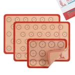 Folksy Super Kitchen Silicone Macaron Baking Mat - Set Of 3 (2 Half Sheet And 1. Fixed Price $16.12.