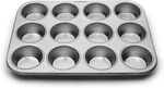 Muffin Cupcake Pan, 12 Standard Cup, Stainless Steel. Fixed Price $43.66.