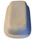 Pampered Chef Family Heritage Collection Stoneware Roaster Pan & Lid 1430 + 1435. Fixed Price $80.00.