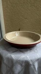 Vintage Le Creuset 10 Stoneware Pie Plate/baking Dish Rare Red Color. Fixed Price $49.99.