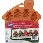 Wilton Silicone Bite Size 12 Cavity Mini Treat Pan Gingerbread Boy & Girl (new). Fixed Price $10.72.