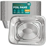 Aluminum Pans 9X13 30 Pack - Disposable For Baking Bbq Grilling Roasting Cake. Fixed Price $44.44.