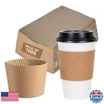 Pantryware Essentials Coffee Sleeves For 10-20OZ Cups Case Pack. Fixed Price $96.50.