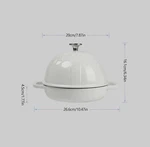 Cast Iron Bread Cloche Dia. 7.8INCH/20CM 0.95QT Sourdough Baking Pan Enameled. Fixed Price $43.69.