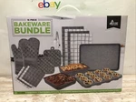 New Eco+chef 16 Piece Bakeware Set Muffin Loaf Cake Pan Cookie Sheet Mitts Nice. Fixed Price $33.00.