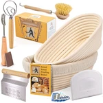 Criss Elite 11" Oval Banneton Proofing Basket Set 2 Inch, Natural. Fixed Price $52.84.