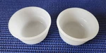 Check The Price!!! Set Of 2 Glasbake Vintage White Custard/kitchen Prep Bowls. Fixed Price $8.00.