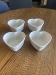 Le Creuset Stoneware White Heart Ramekins - Of 4. Fixed Price $64.99.