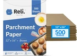 Reli. 500 Pcs Parchment Paper Sheets, Bulk 12X16 In. Brown. Fixed Price $31.94.