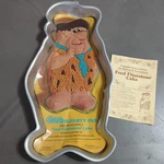 Wilton Fred Flintstone Vintage 1975 Cake Pan With Instructions 502-186. Fixed Price $20.00.