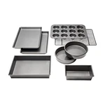 Chicago Metallic Professional Non-stick 8-PIECE Bakeware Set, Silver. Fixed Price $81.83.