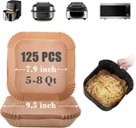 Goaus Air Fryer Square Paper Liners Disposable Large For 5 To 8 Qt Basket, 7.9. Fixed Price $14.99.
