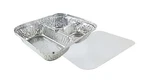 Handi Foil Oblong 3 Compartment Tray With Lid - 250 Per Case.. Fixed Price $145.67.