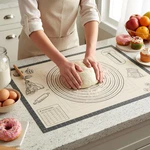 Silicone Baking Pastry Dough Mat - 28X20INCH Extra Large Cookie Bread Rolling. Fixed Price $23.99.
