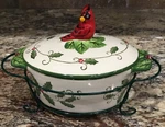 3 Pc Temptations By Tara Ovenware Cardinal Casserole Dish Lid Wire Rack 9 Oz. Fixed Price $21.00.