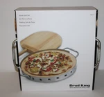Broil King Imperial Series 13" Stainless Steel Pizza Stone Grill Set. Fixed Price $49.99.