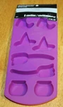 Celebrate 8 Cavity Witches Items Purple Silicone Treats Mold #520235 - New. Fixed Price $5.89.