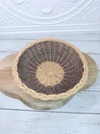 Pyrex 1.5 Qt Covered Casserole Dish Rainbow Rattan Basket 1987 6230-CB W/ Box. Fixed Price $19.99.