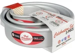 Fat Daddio's Anodized Aluminum Round Cake Pan Celebration Set, Of 3, Silver. Fixed Price $25.40.