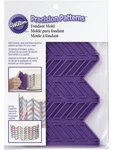 Wilton Silicone Precision Patterns Herringbone Fondant Mold Purple 409-7725. Fixed Price $8.00.