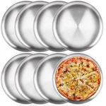 Akolafe 8 Pack Personal Pizza Pans Inch Stainless Steel Pa.... Fixed Price $30.34.