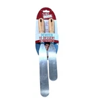 Cake Boss 2 Piece Icing Spatula Set New Wood Handle Stainless Steel Blades 6" 8". Fixed Price $15.89.