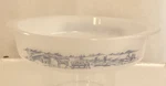 Vintage Glasbake Currier & Ives Round Deep Oven Dish/cake Pan J-2429 Jeanette. Fixed Price $14.00.