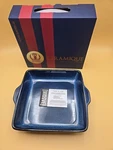 Basque Ceramique Andalusian Blue Stoneware 10 Square Baker Casserole Dish. Fixed Price $15.99.