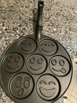 Nordic Ware Smiley Face Pancake Non-stick Aluminum Griddle Breakfast Usa. Fixed Price $18.99.