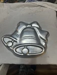 Vintage 1979 Wilton Double Wedding Bells New Year Xmas Cake Pan Mold 502-1220. Fixed Price $10.00.