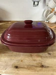 Pampered Chef Stoneware Cranberry Covered Baker 3.1 Qt 3L Dutch Oven Usa. Fixed Price $45.00.