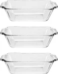 Anchor Hocking Glass Bread Pan, 1.5 Quart Loaf Set Of 3. Fixed Price $36.30.
