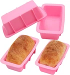 Silicone Mini Bread Loaf Pans For Baking Nonstick Small Toast Cake Bakeware 6.... Fixed Price $11.23.