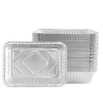 Disposable 2 Lb Aluminum Foil Pans For Baking Cooking 8.5 X 6 - 50 Pcs. Fixed Price $27.99.