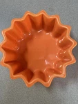 Chantal 1.5 Cup Fall Colored Orange Star Shaped Casserole Baking Dish 93-SU13. Fixed Price $8.95.
