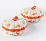 Temp-tations Set Of 2 Mini Pumpkin Shaped Bakers With Lids Harvest. Fixed Price $54.97.