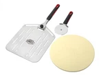 Home Kitchen Dining Pizza Stone Set With Sharp Peel And Cutter Bakeware 3-PIECE. Fixed Price $43.20.