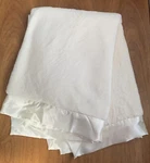 Baby Throw Blanket Super Soft Plush Fleece With Satin Trim Vanilla Ice No Tag. Fixed Price $8.99.