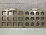 Wilton Daily Delights Lot (2) Non-stick Mini Fluted Tube & Bundt Pan 12-CAVITY. Fixed Price $24.89.