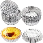 Dicunoy 30 Pcs Egg Tart Mold For Baking, 3.8 Inch Stainless Steel Mini Tin. Fixed Price $30.99.