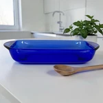Anchor Hocking Baking Casserole Dish Cobalt Blue Glass 8X11X2" Qt Usa Vtg. Fixed Price $19.88.