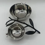 Michael Aram Nut Dish Pomegranate Decorative Double Serving Bowls Brass. Fixed Price $75.00.