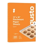 Gusto 12 X 16 Inch Pre-cut Parchment Paper Sheets (sheet), White. Fixed Price $24.48.