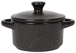 Now Designs Black Speckled Cocotte, Ceramic Baking Dish With Lid Handles. Fixed Price $22.39.